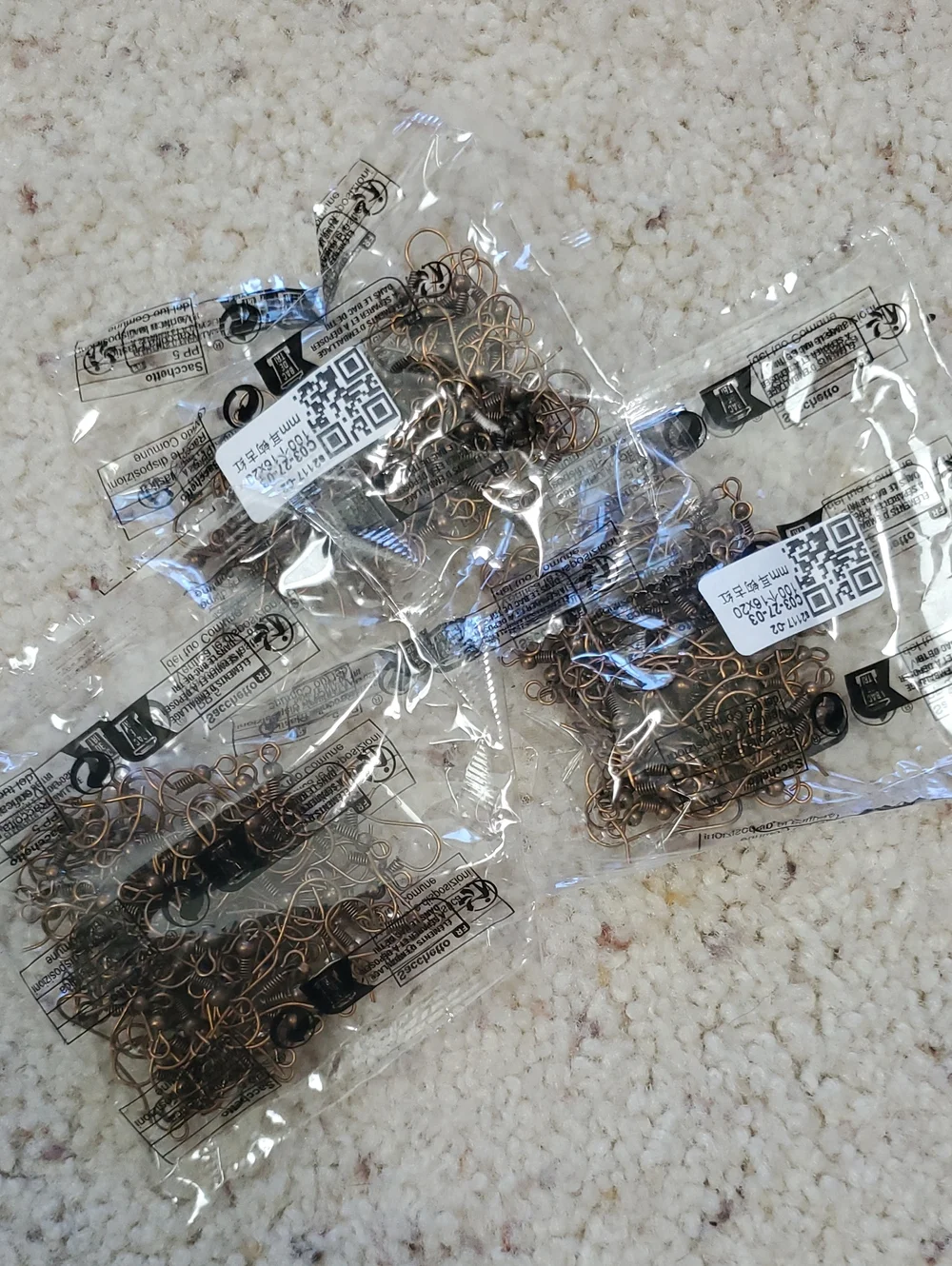 Assorted Metal Earring Packs- Silver and Bronze Tones